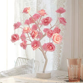 RosiTwists Decorative LED Tabletop Rose Tree Lamp Simple Showcase
